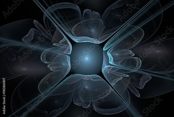 Obraz Computer generated fractal pattern and shape