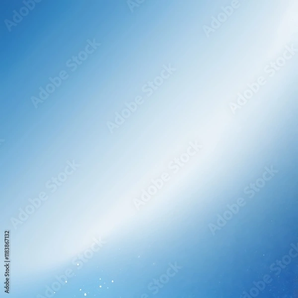 Obraz Bright and refreshing blue background with a smooth gradient , Banner or festive background. Ai Generated