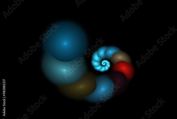 Obraz Computer generated fractal pattern and shape