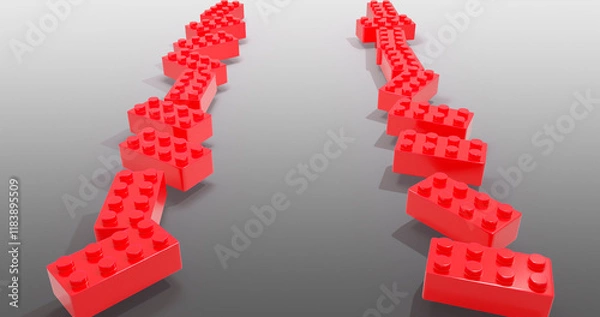 Obraz 3D Cartoon Render Background