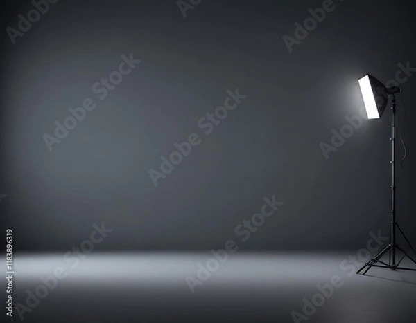 Fototapeta A matte slate gray background with cool lighting.