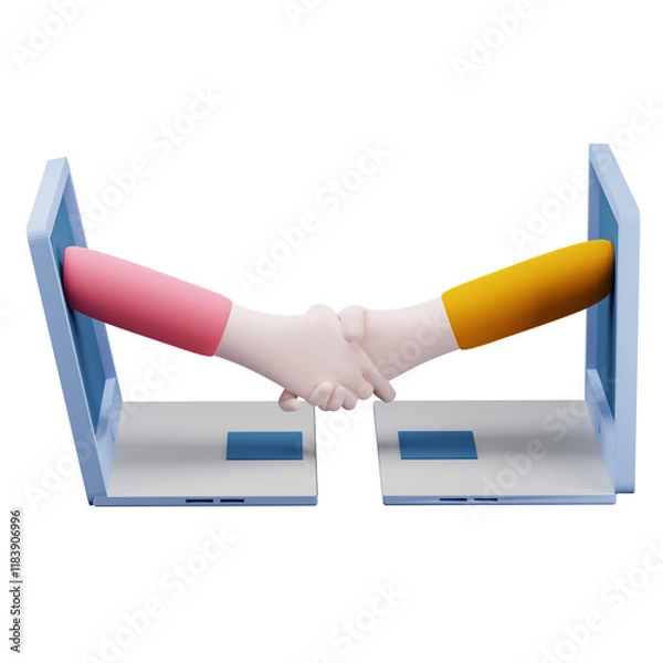 Fototapeta Colorful Handshake Bookends,  Unique and Fun Home Decor for Book Lovers