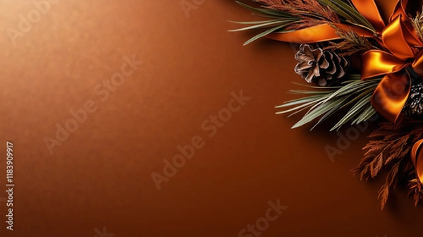 Fototapeta Abstract floral composition on a dark background