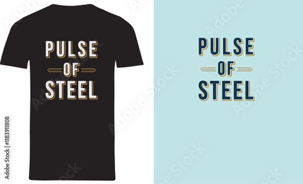 Obraz Unique, Trendy, Eye Catching Typography  T-Shirt for Fashion-Forward Enthusiasts