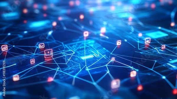 Fototapeta Communication, networking and technology