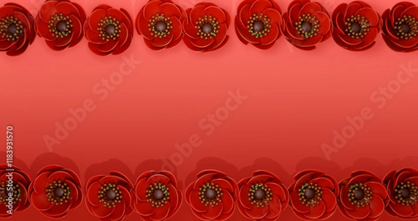 Obraz Poppy 3D Cartoon Render Background