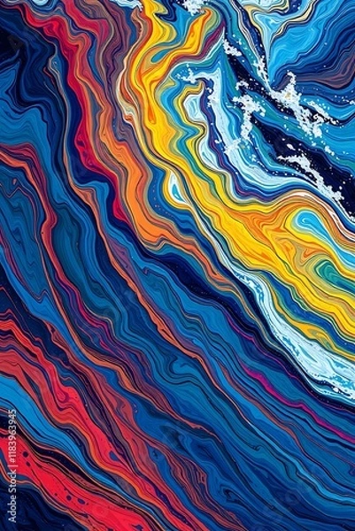 Obraz Waves Background Abstract