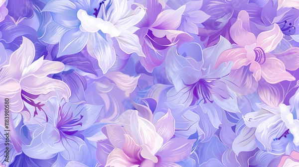Obraz purple violet pattern wallpaper