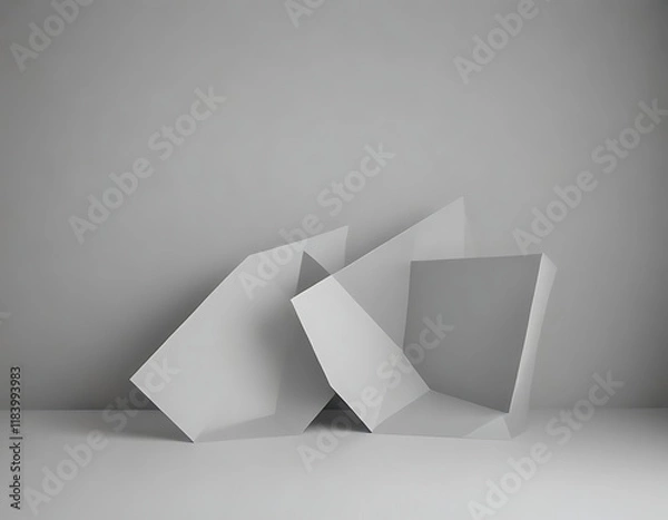 Fototapeta A subtle geometric pattern in soft gray.