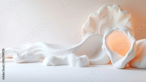 Fototapeta Futuristic 3D Dynamic Background