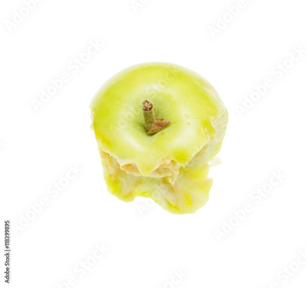 Obraz bitten apple on a white background