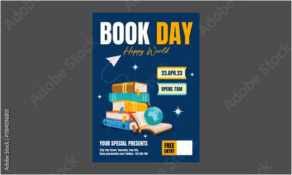 Obraz Book Day Flyer