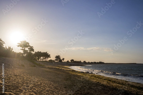 Obraz Plage au coucher de soleil. Ile d'Oléron
