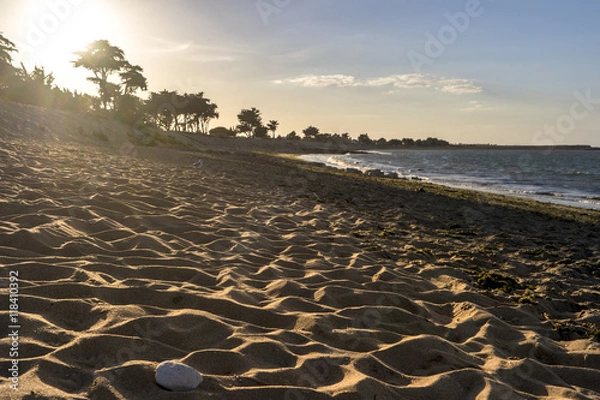 Obraz Plage au coucher de soleil. Ile d'Oléron