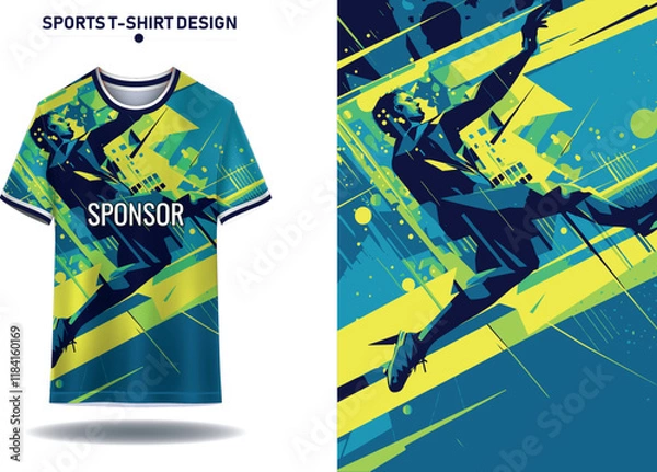 Fototapeta colorful background design and jersey background