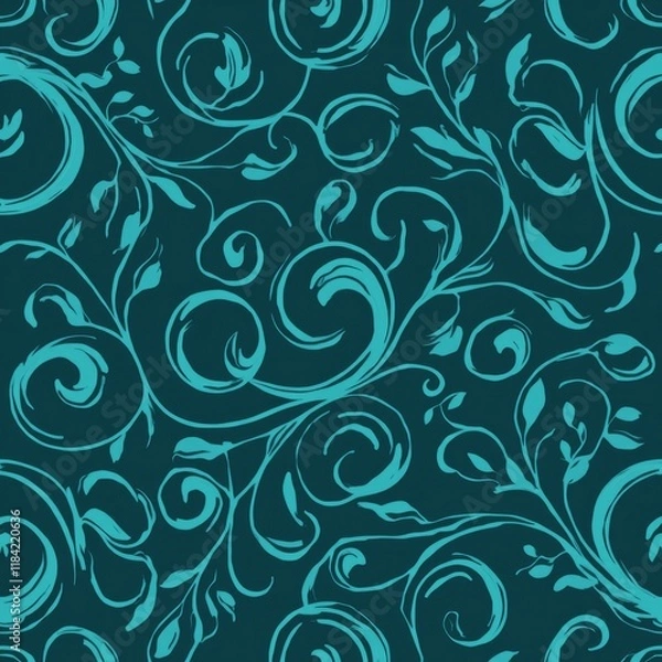 Fototapeta Elegant Swirls: A Decorative Pattern