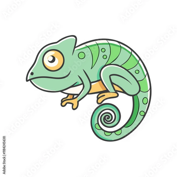 Fototapeta chameleon vector icon, animals vector illustration - simple illustration of chameleon perfect for logos, and animals-themed designs.
