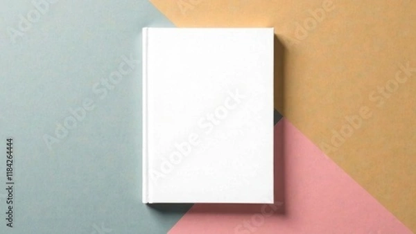 Fototapeta Mock up book blank white