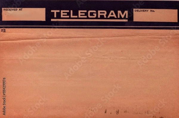 Obraz Vintage blank telegram