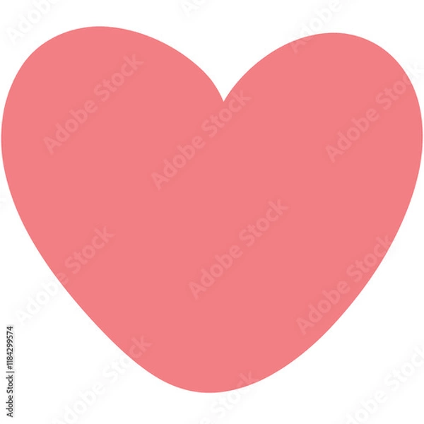 Obraz cute pink heart 