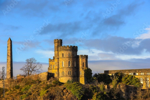 Fototapeta Roman site on top of Calton hill situated in the centre of Edinburgh Scotland.