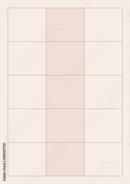 Obraz Clean a4 size colorful notes paper template