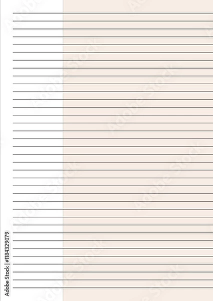 Obraz Unique a4 Size Notes Design Paper Template