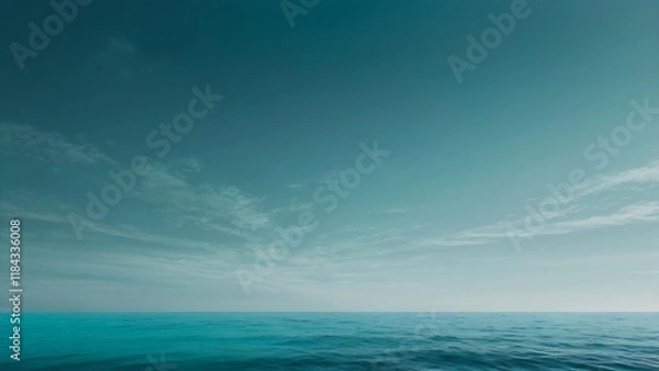 Fototapeta Calming Ocean-Inspired Gradient Background with Teal, Turquoise, and Sky Blue