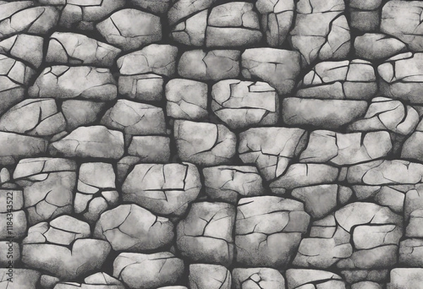 Obraz Cracked Stone Texture