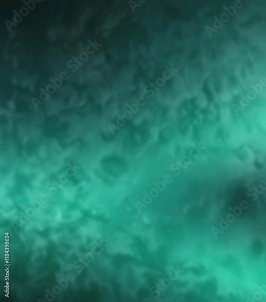 Fototapeta Abstract teal and green gradient with a subtle shimmer effect, optical illusion, green ombre, shimmer effects