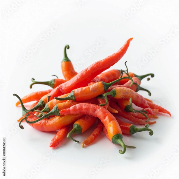 Obraz red chili pepper close-up with clear background.
