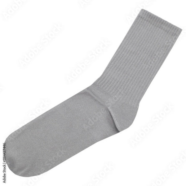 Fototapeta Gray socks mockup, ideal for showcasing your custom designs. Soft, durable, and versatile, perfect for any wardrobe. Great for fashion brands and personalized gifts. High-quality, editable mockup