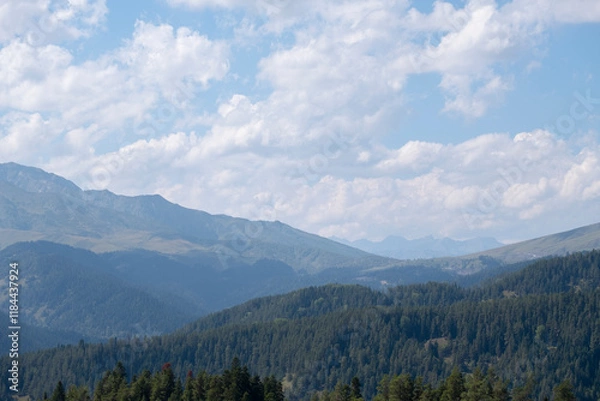 Obraz clouds over the mountains