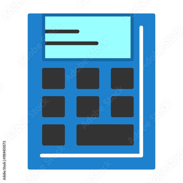 Fototapeta Calculator Flat Style Icon