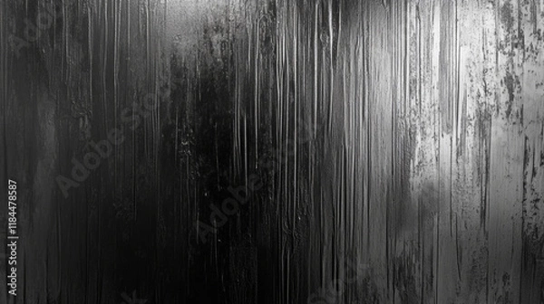 Fototapeta Brushed titanium gray texture. Sleek, industrial metallic surface with subtle streaks.