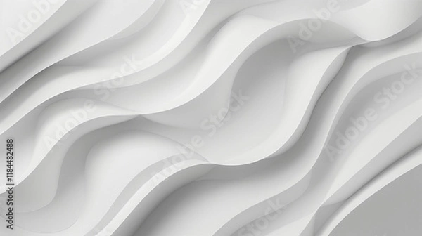 Fototapeta White gray smooth grainy gradient background website header backdrop noise texture effect copy space