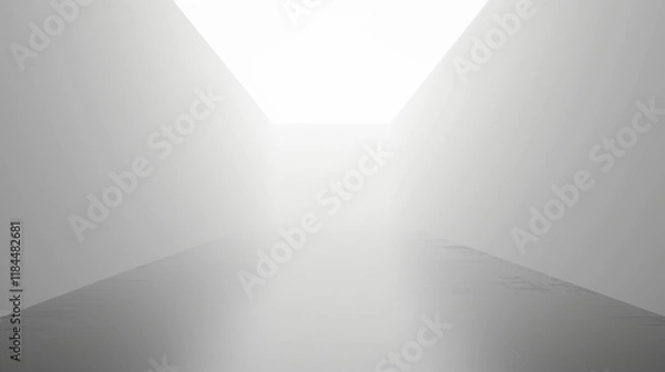 Fototapeta White gray smooth grainy gradient background website header backdrop noise texture effect copy space
