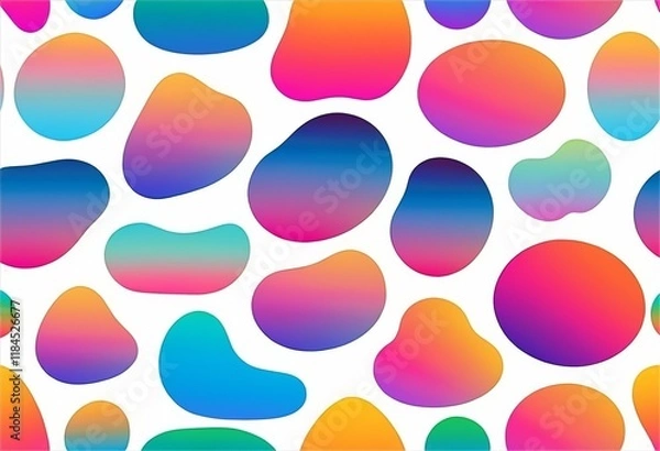 Fototapeta set of colorful pattern