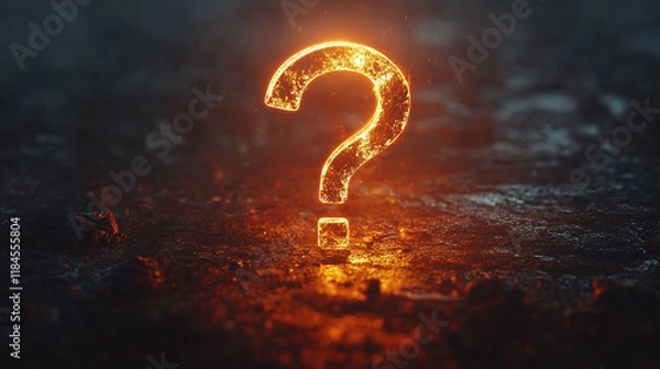 Fototapeta Question mark symbol. faq information concept, answer. help in communication, search for the solution to a problem, think interrogation, copy space, mystery and doubt concept, ask for advice message.