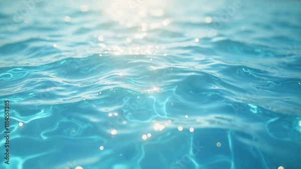 Fototapeta Pattern in swimming pool background.