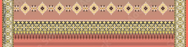Fototapeta digital designs,mughal motifs,embroidery neck,miniature,modern,high resolution,digital motifs,seamless,wallpapers,elegance,manually traced,mughal flowers,paisely motifs,geomatric boarder,corner