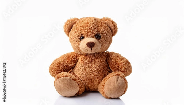 Obraz teddy bear toy isolated on white background