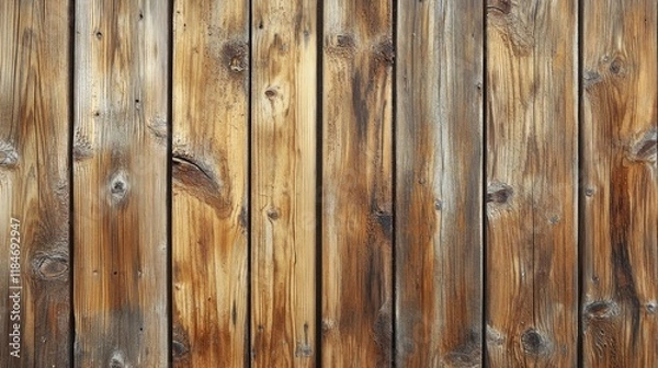 Fototapeta Rustic Weathered Wooden Planks Background Texture Image Brown and Beige Tones