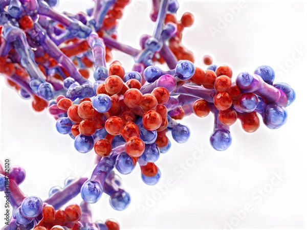 Obraz A molecular visualization of an antibody binding to an antigen.
