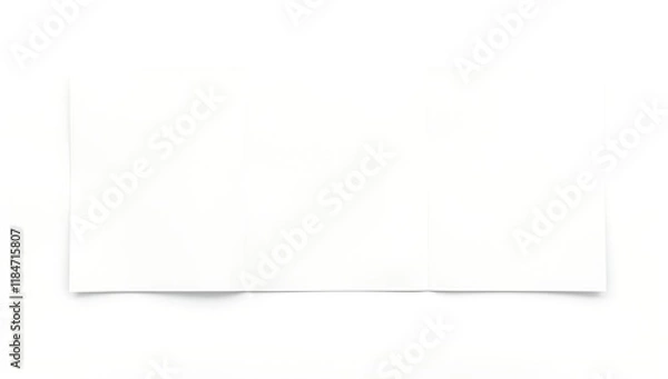 Fototapeta Blank tri-fold brochure mockup.