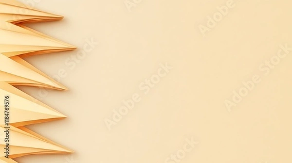 Fototapeta Abstract Beige Paper Geometric Design Pattern