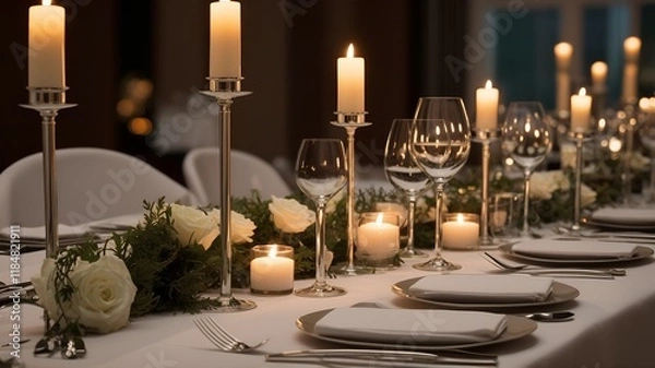 Obraz table setting for christmas