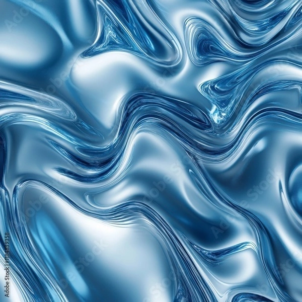 Fototapeta abstract blue background with waves