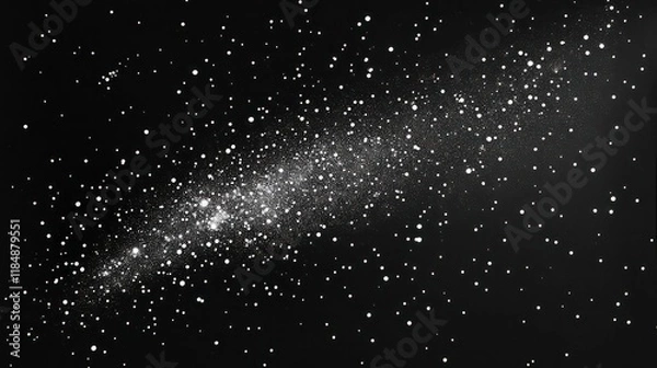 Fototapeta Night sky with Milky Way galaxy.