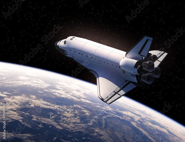 Fototapeta Space Shuttle In Space